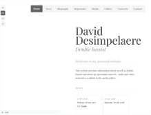 Tablet Screenshot of daviddesimpelaere.com